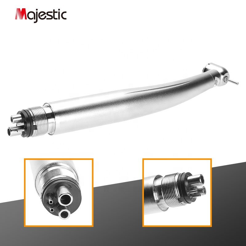 Three Water Spray Push Button High Speed Dental Handpiece With Led For Dental Equipment
