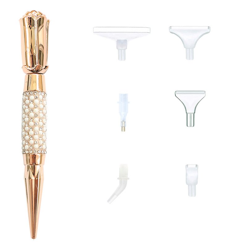 high quality beautiful diamond painting tools diy painting pen with different size metal pen tips and painting accessaries