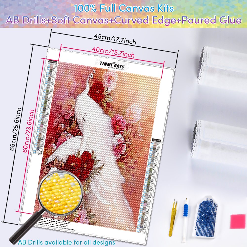 Hobby Craft DIY 5D Diamond Embroidery Peacock animal Painting Resin diamond painting mosaic