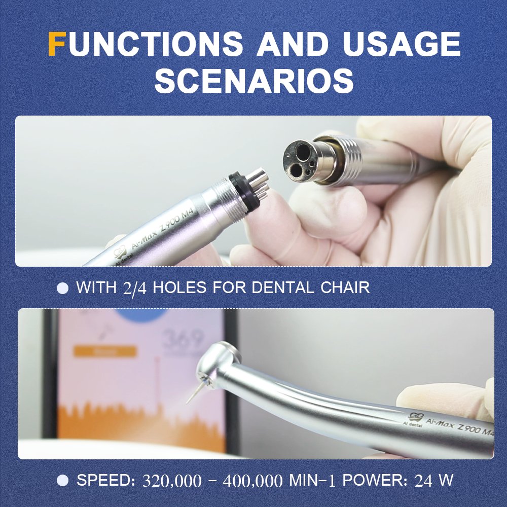 Z900 Standard head oral therapy air turbine high speed handpiece 2/4 hole laboratory consumables products