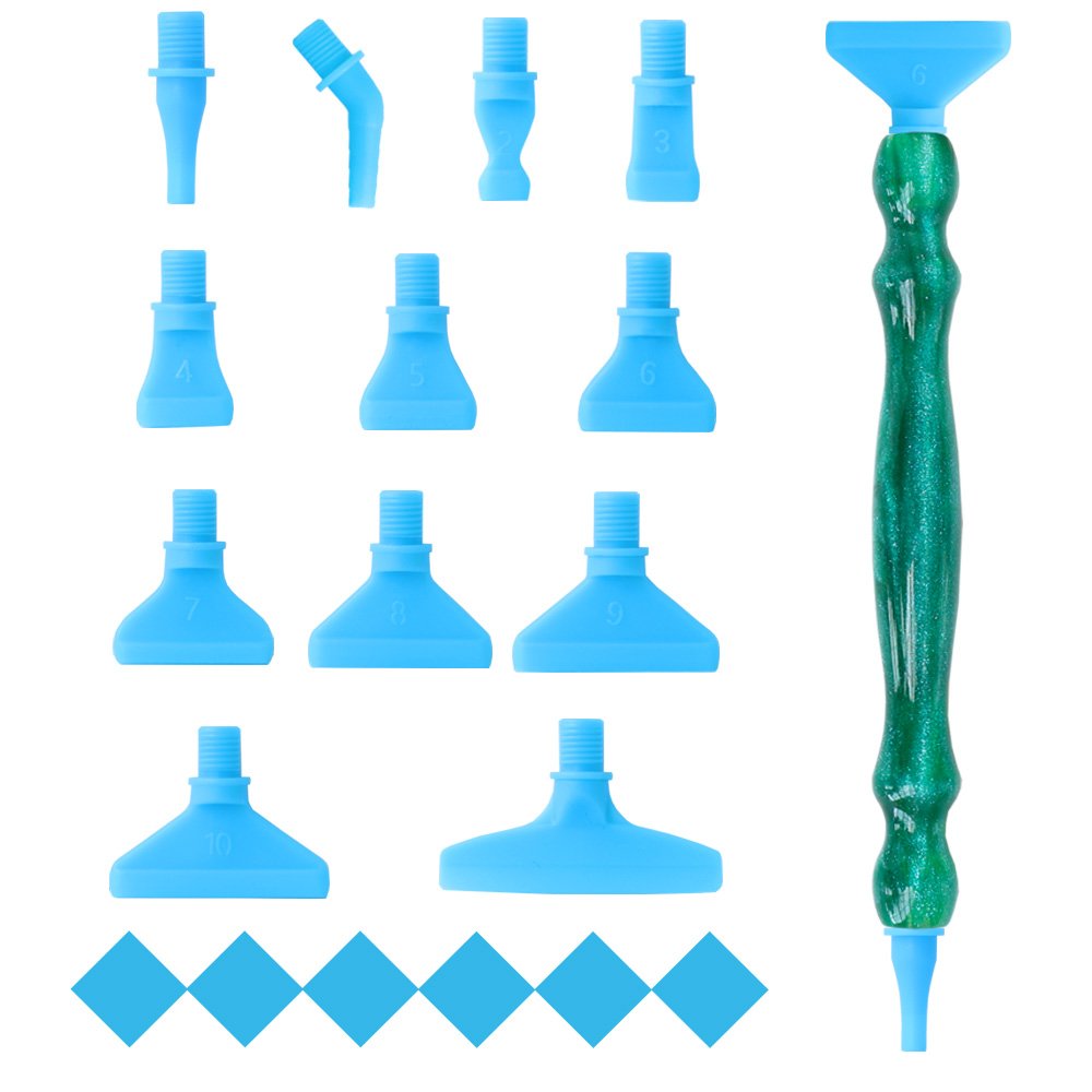 Factory Diamond Painting Pen Tools Diamond Painting Resin Point Drill Pens, 12 Replacement Plastic Pen Tips,Clay Fast Convenient
