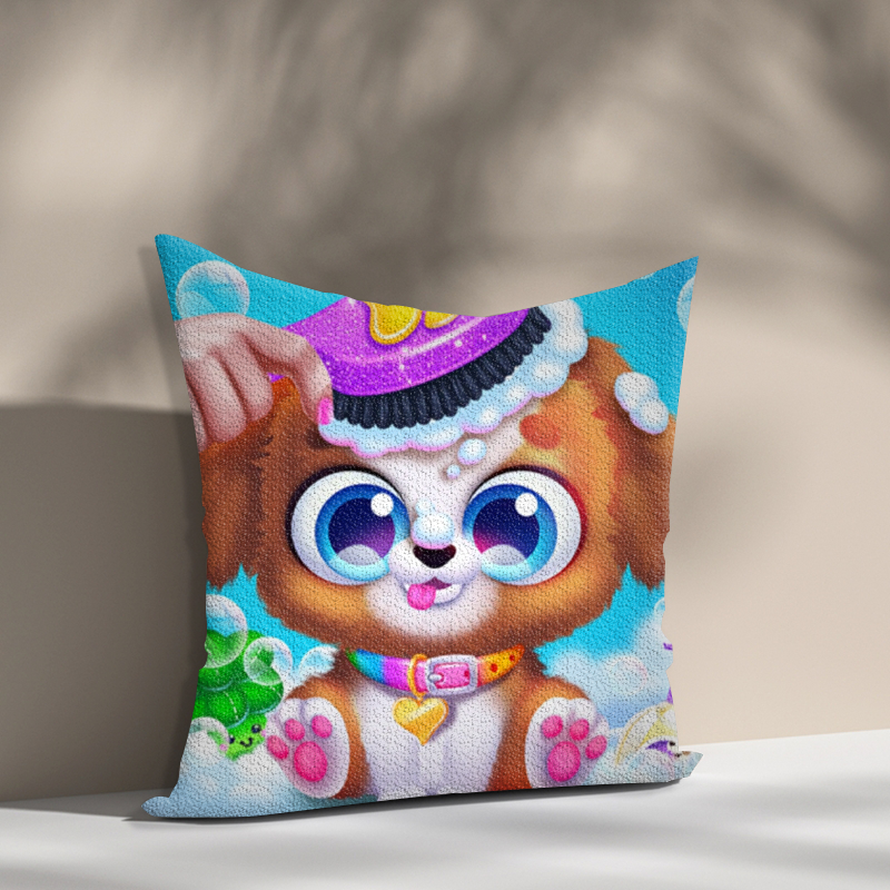 Adults DIY Mosaic Handmade Cartoon dog Pillow case 5D Diamond Painting Cushion Cover animal Pillow Case