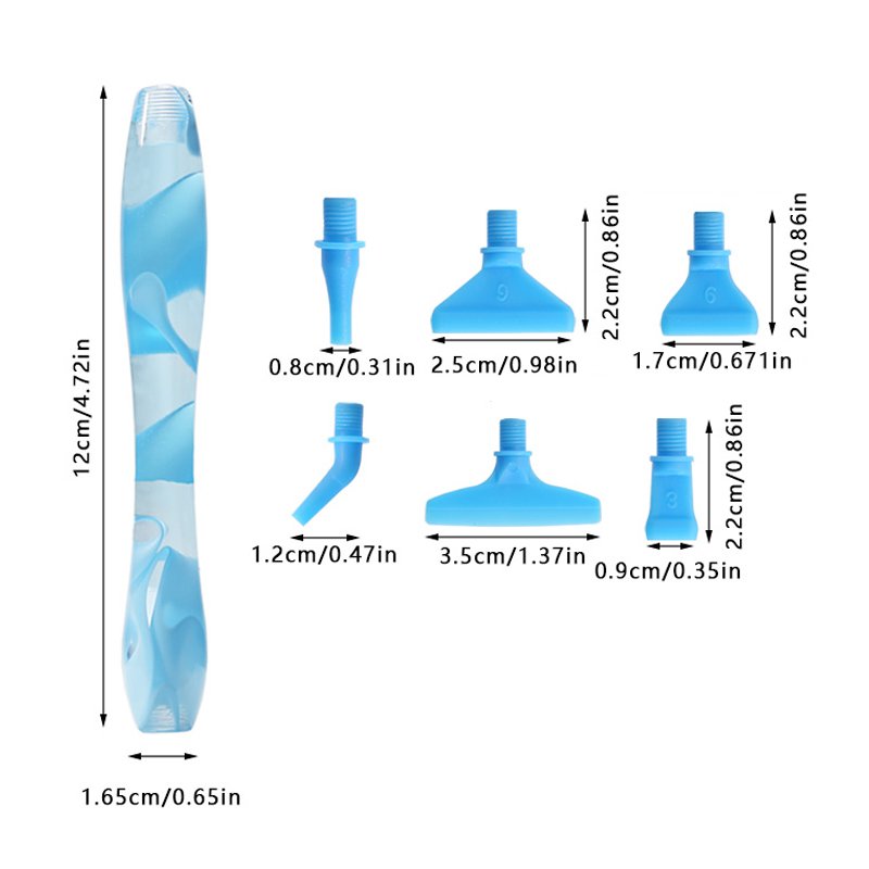 New Style 5d Diamond Painting Pen Resin Diamond Painting Pen Holder Point Drill Tool Accessories Pen Tips