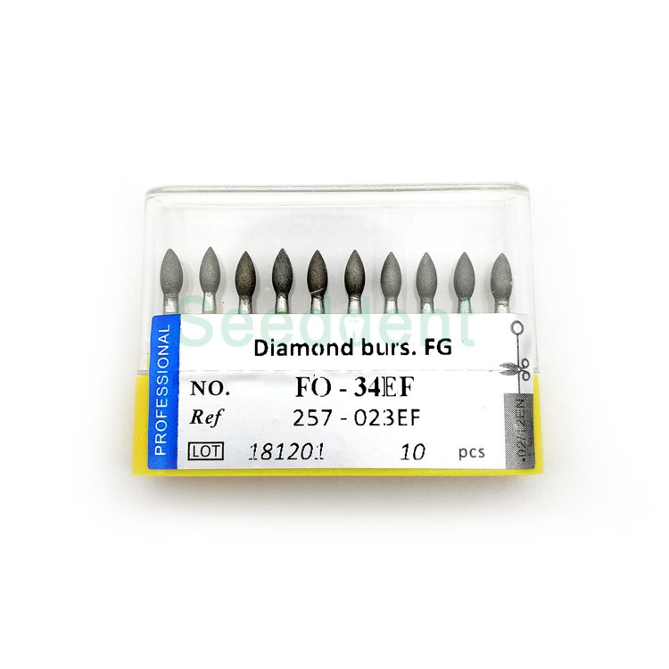 Dental FG Diamond Bur Consumable Fresas Dental High Speed Handpiece Burs Diamond Dental Burs