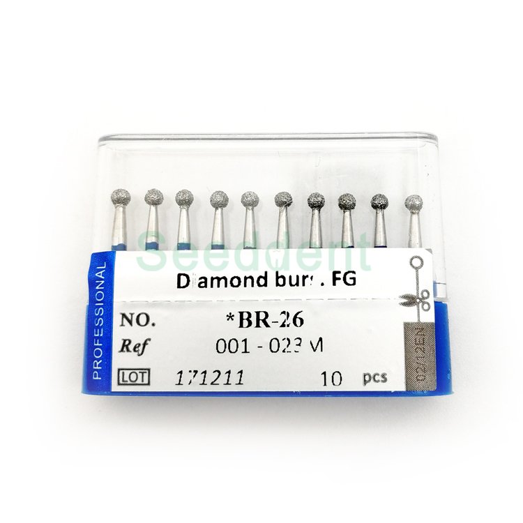Dental FG Diamond Bur Consumable Fresas Dental High Speed Handpiece Burs Diamond Dental Burs