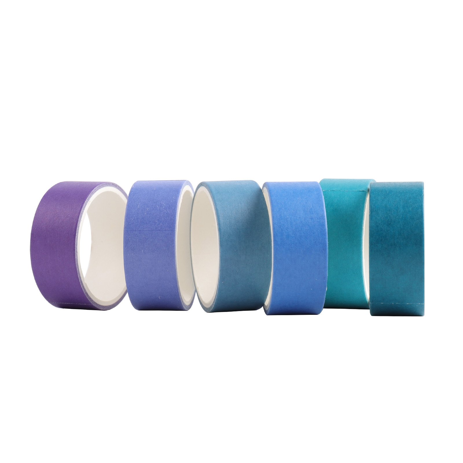 24 Rolls Colored Washi Tape,Rainbow Solid Color Washi Tape for Egg Decorating,DIY School Supplies