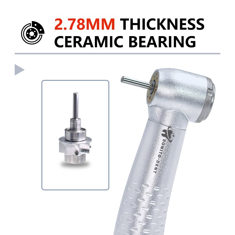 Dental Ceramic Bearing Handpiece 2 4 Holes 5 Water Spray Shadowless 5 Led Light Turbine Air Rotor High Speed Handpiece