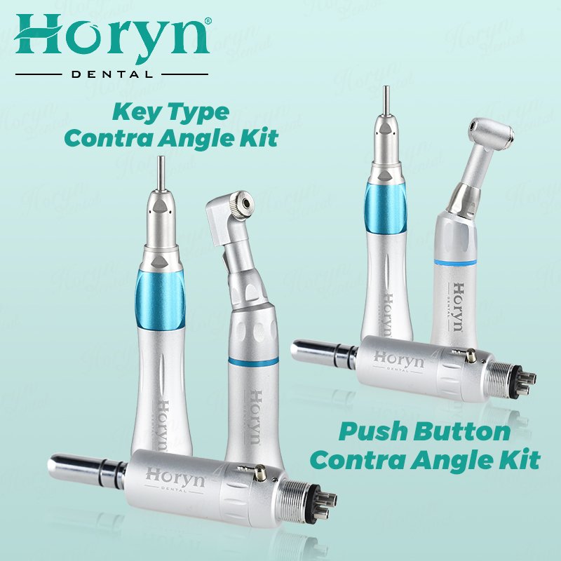 Hot Sale Excellent Quality 16:1 Speed Reduction Push Button Dental Low Speed Handpiece Set