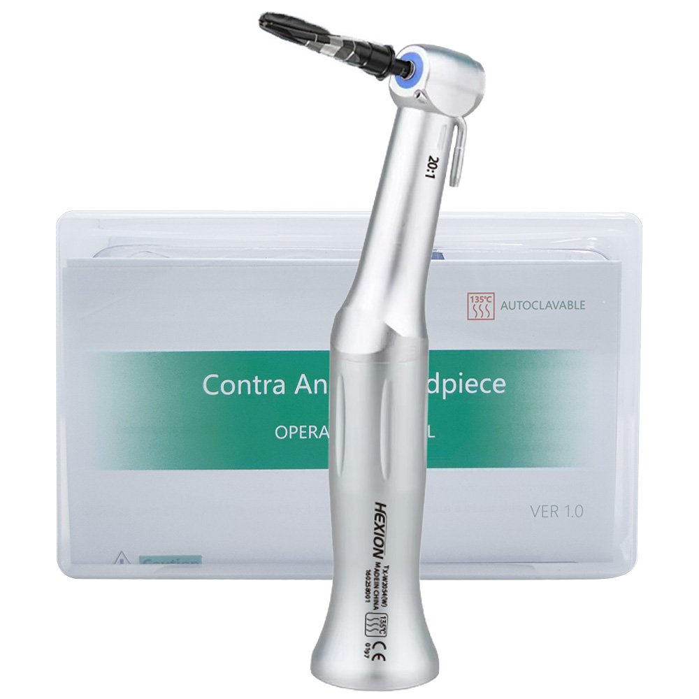 Dental Implant Handpiece Contra Angle 20:1 Reduction External Cooling Low Speed Dental Implant Motor SG20 For Dentist Equipment