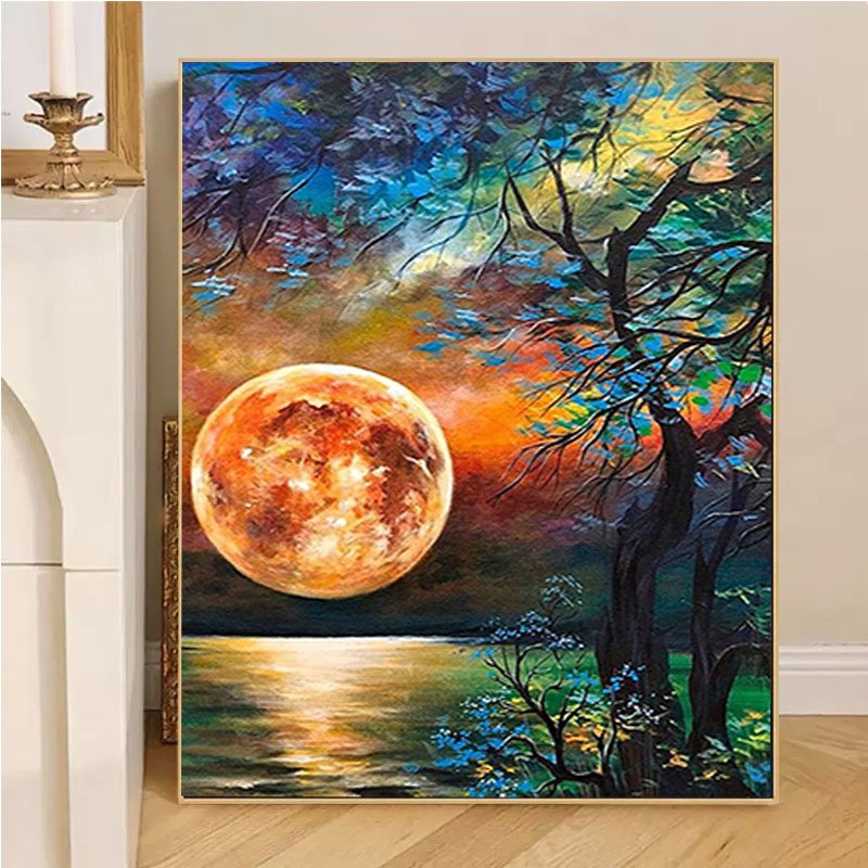 Moon Tree diamond dot painting Embroidery Cross Stitch 5d diy diamond painting accessories Home Wall Decor
