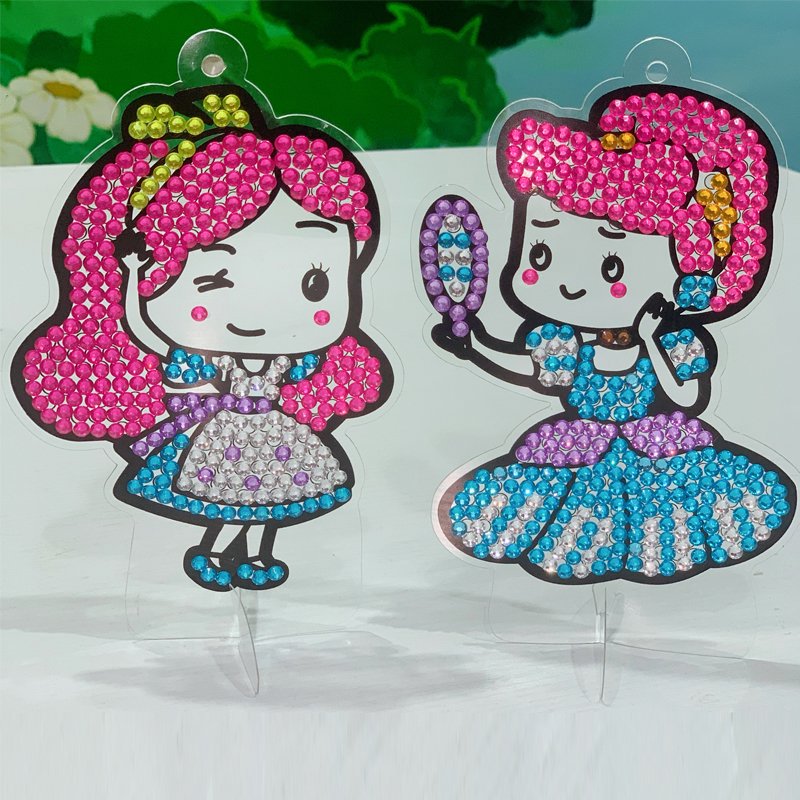 EBAYRO New Big Gem Diamond Painting Kit Magical Big Gem Diamond Painting Kit Create 12 Princess DIY gem sticker