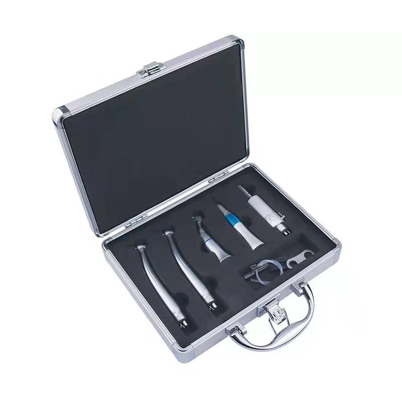 CE High Speed Dental Handpiece Dentistry Accessories Dental Hand Piece Online Technical Support Handpieces Kit Electric Silver