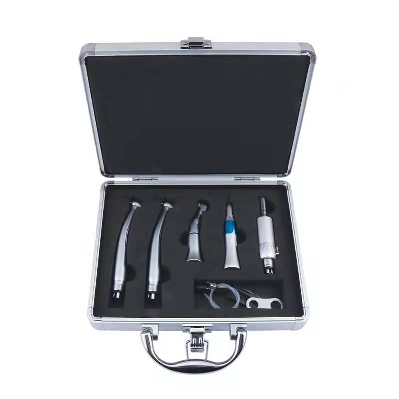 CE High Speed Dental Handpiece Dentistry Accessories Dental Hand Piece Online Technical Support Handpieces Kit Electric Silver