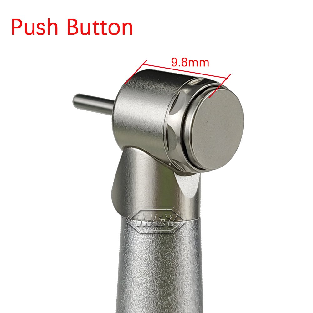 Dental Air Turbine E-Generator Back-Flow Double LED Mini Head Push Button Ceramic Bearing High Speed Kids Handpiece Children