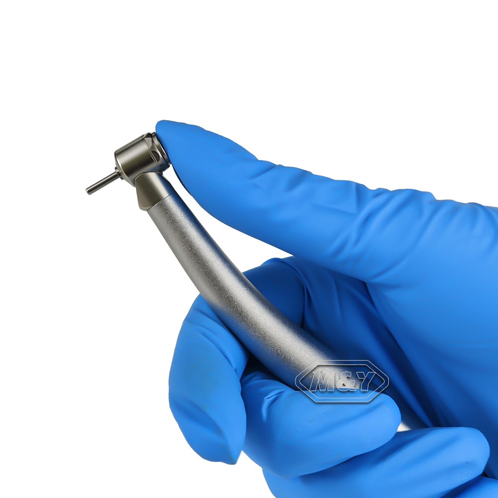 Dental Air Turbine E-Generator Back-Flow Double LED Mini Head Push Button Ceramic Bearing High Speed Kids Handpiece Children