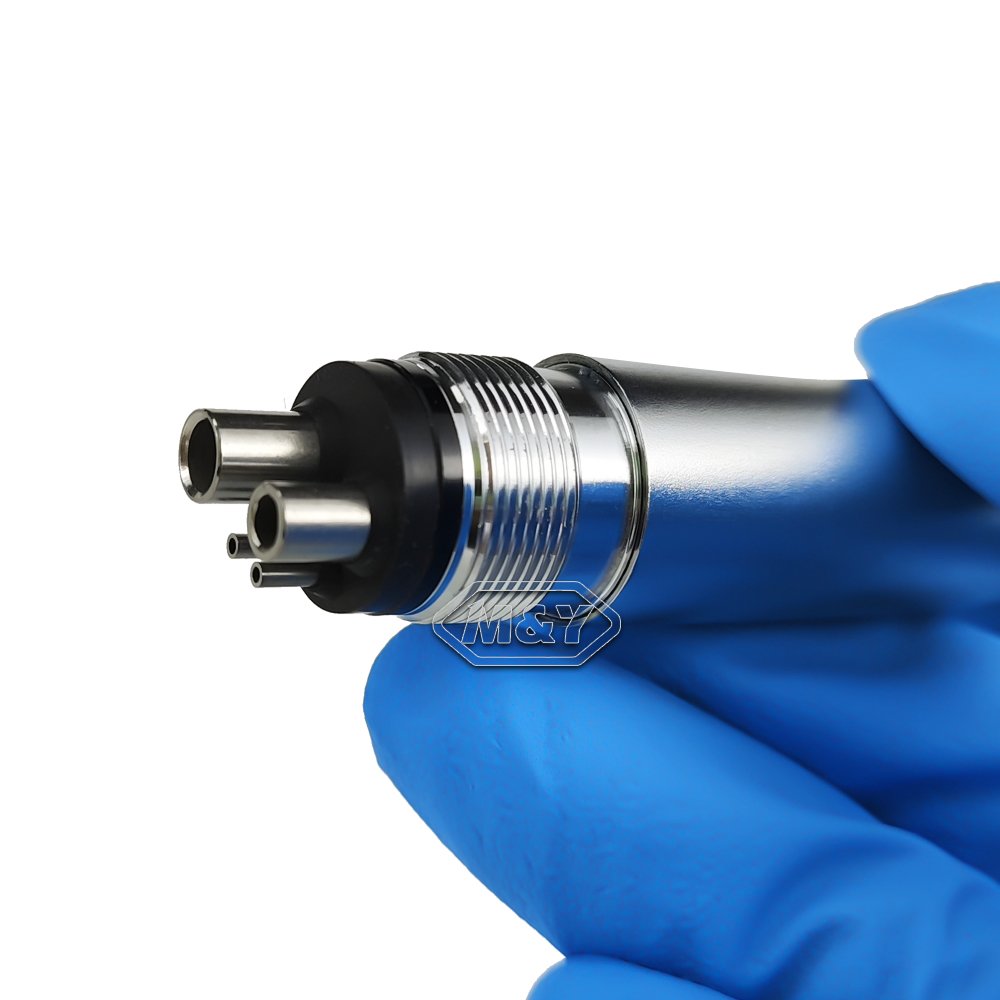 Dental Air Turbine E-Generator Back-Flow Double LED Mini Head Push Button Ceramic Bearing High Speed Kids Handpiece Children