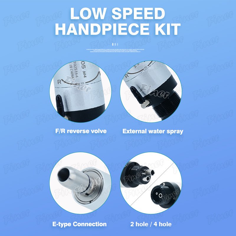 external water spray 4 hole dental air motor e-type connection equipment