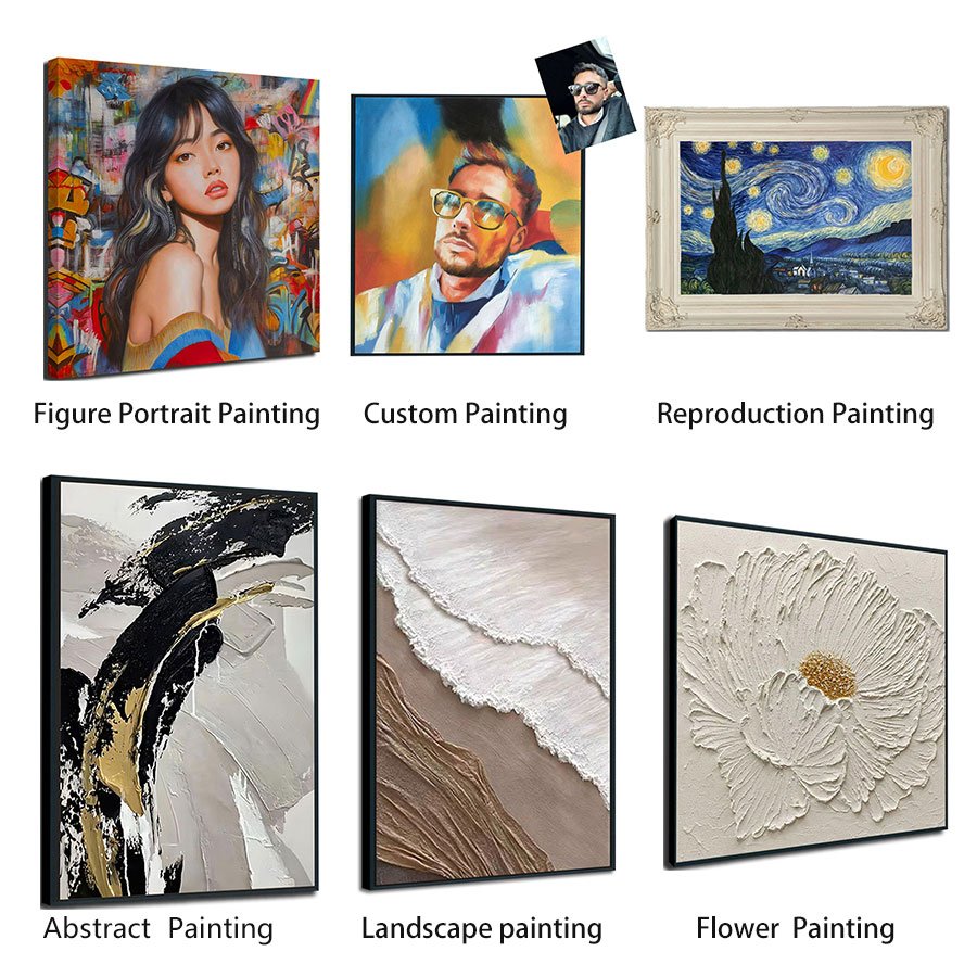 Original Art Factory Modern Abstract Golden Painting High Quality Hand-Painted Oil on Canvas Home Hotel Wall Decor