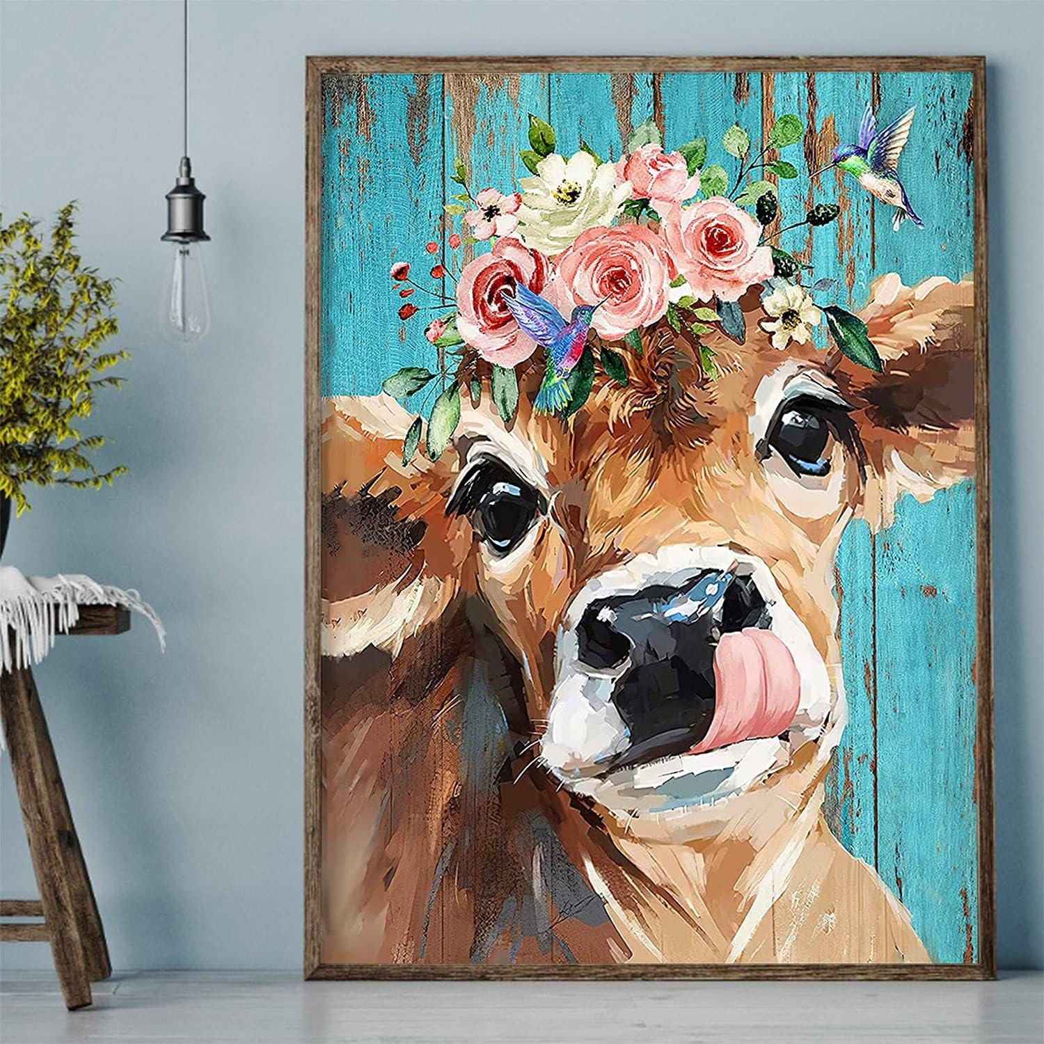 Hot Sale diy diamond painting cow bedroom decoration diamond painting 5d big size for Living Room Decor