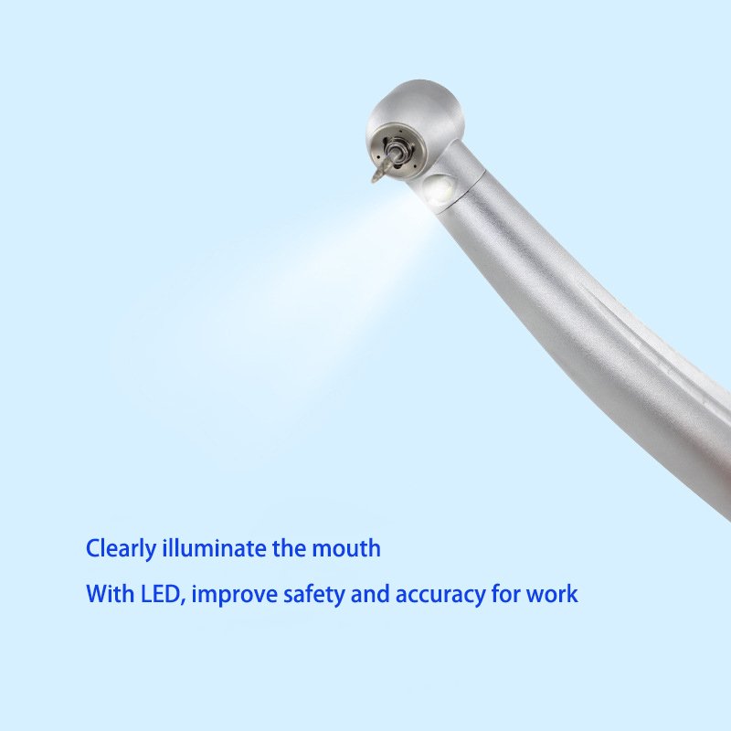 Dental High Speed Handpiece 4 Holes Electric Dental Handpiece LED For Dental Lab