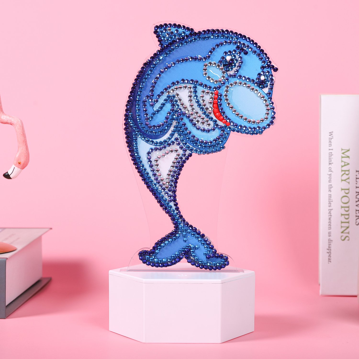 DIY Diamond Painting with LED Lamp Night Lights Creativity 7 Colors Animal Series Crystal Drawing Lamp Decoration