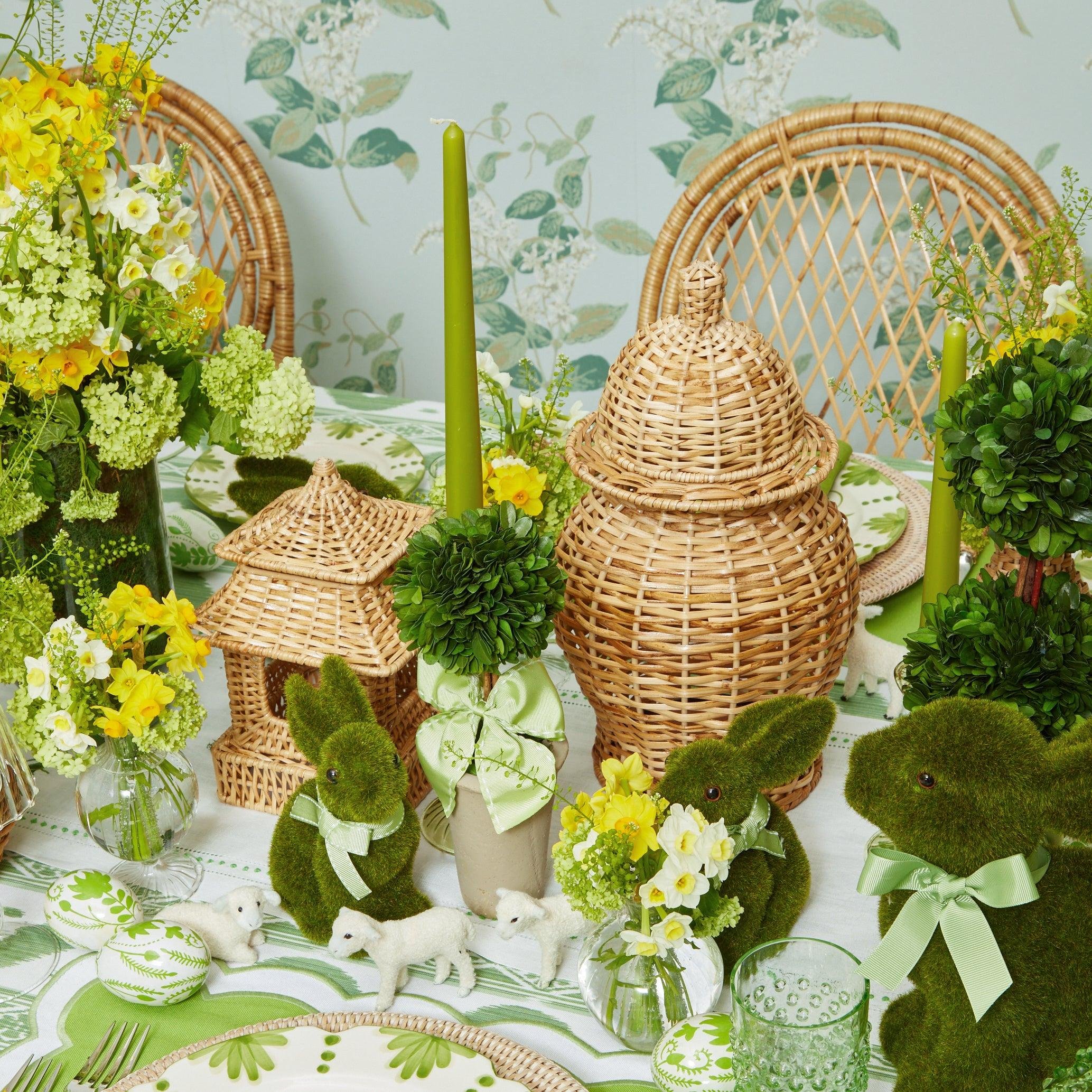 Tienphong Wholesale Modern Natural Rattan Ginger Jar Vase - Natural Rattan Gifts for Her Him Family