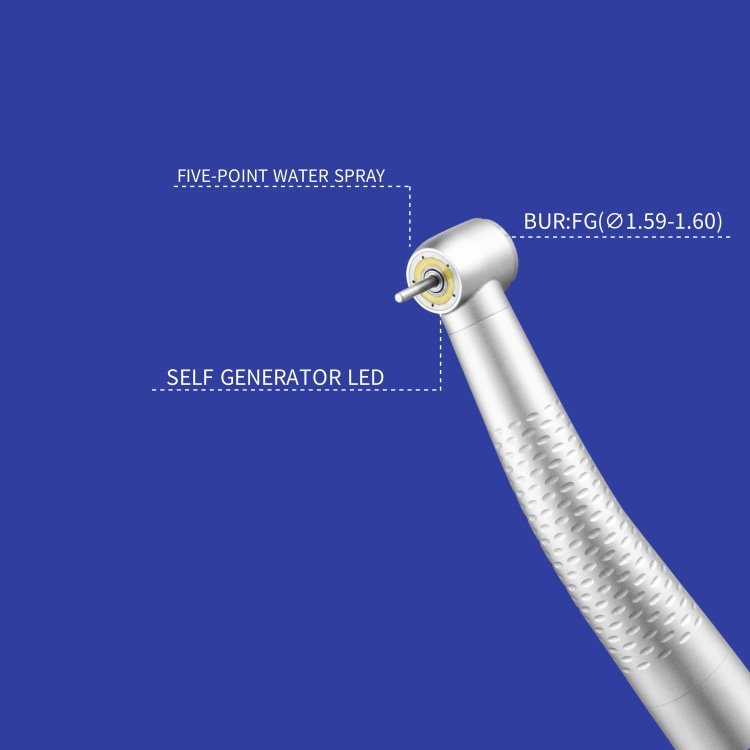26W Ring LED Light High-Speed Dental Turbine Handpiece Strong Shadowless Metal Steel Material Dentists' Preferred Product