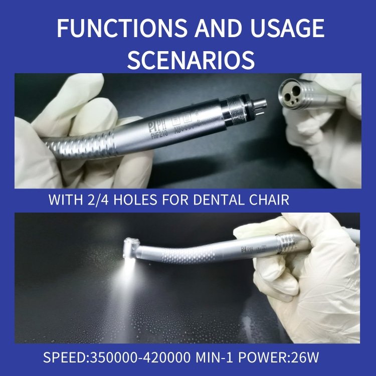 26W Ring LED Light High-Speed Dental Turbine Handpiece Strong Shadowless Metal Steel Material Dentists' Preferred Product