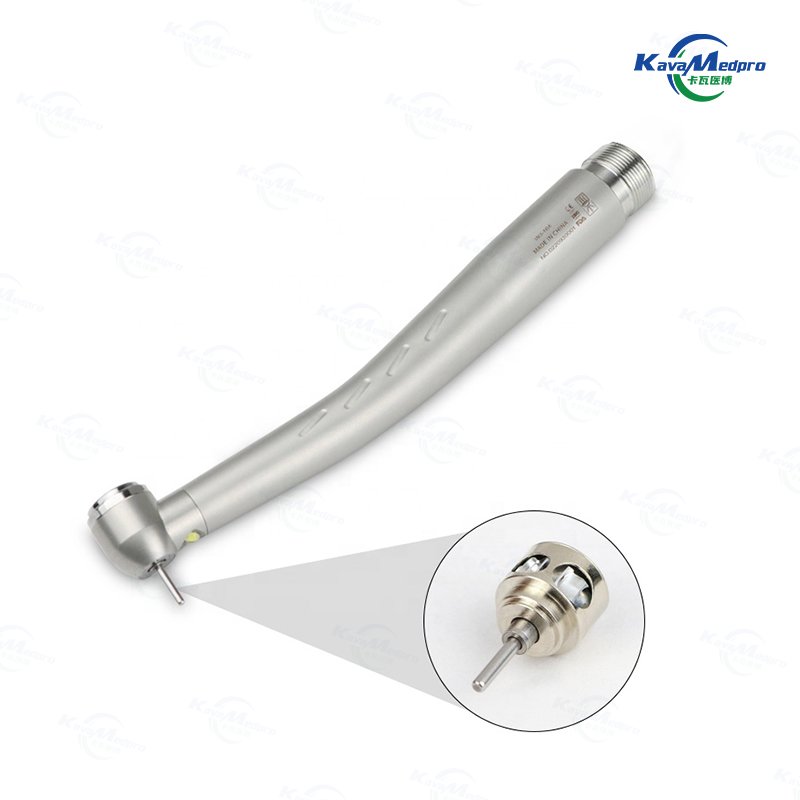 Dental High Speed Handpiece 2 holes Stainless Steel LED Turbine Handpiece