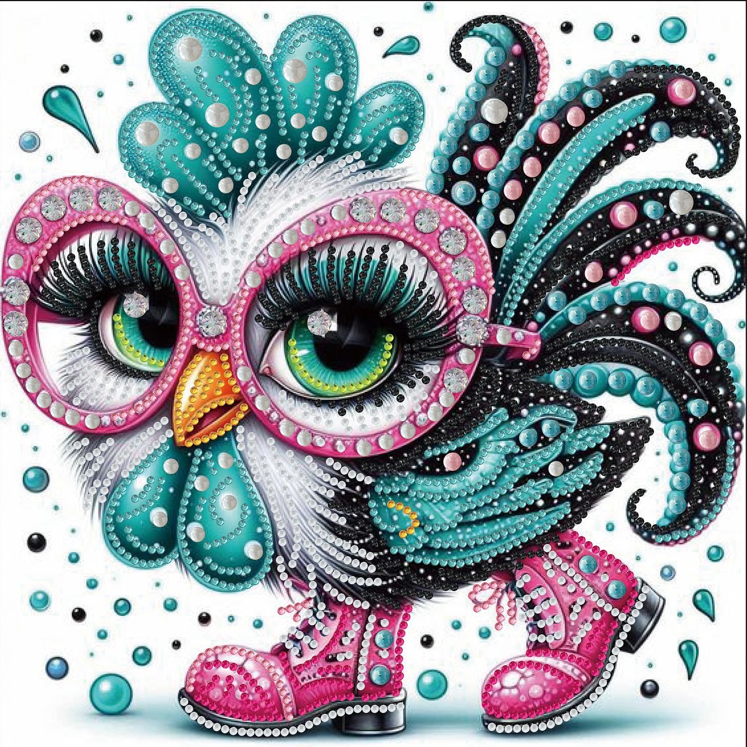 Special Diamond Animal Painting 30*30cm One Piece Custom Diamond Art Birthday Craft Gift For Kids