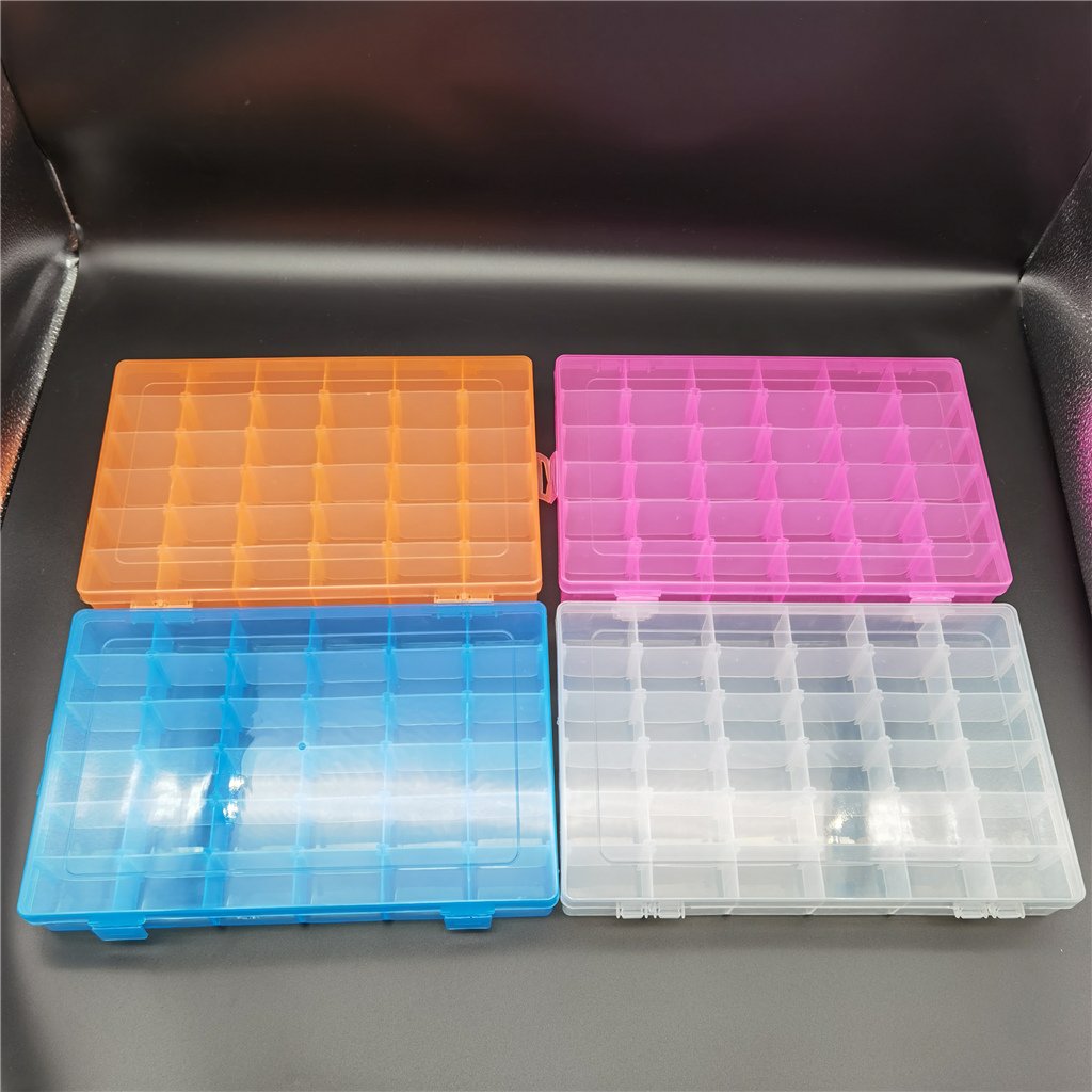 Plastic detachable 36 slots storage box container