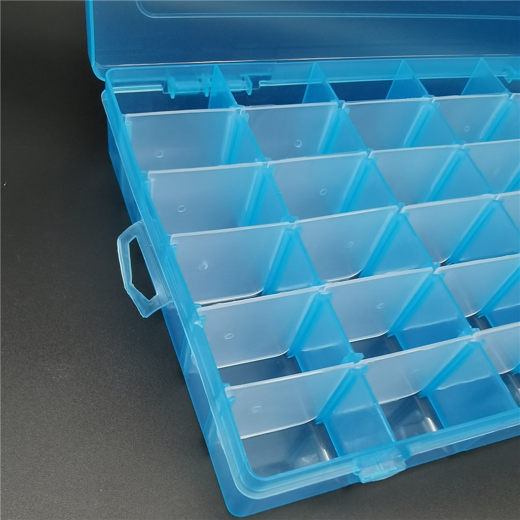 Plastic detachable 36 slots storage box container