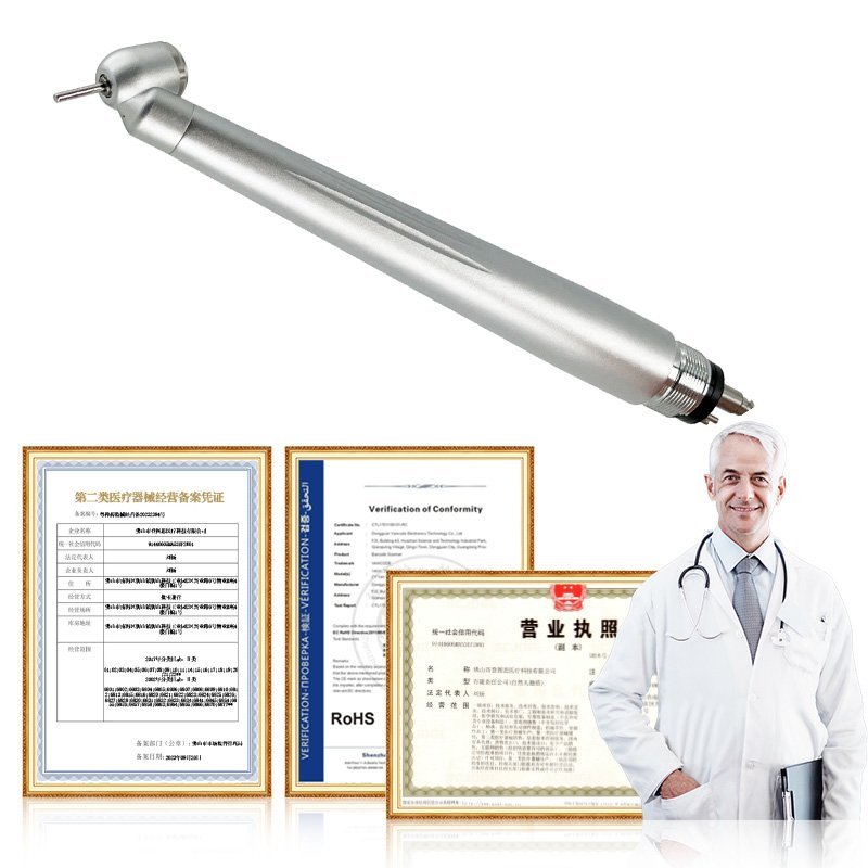 International Standard High Quality 45 Degree Angle Dental Handpiece High Speed Handpiece for Dental Surgery