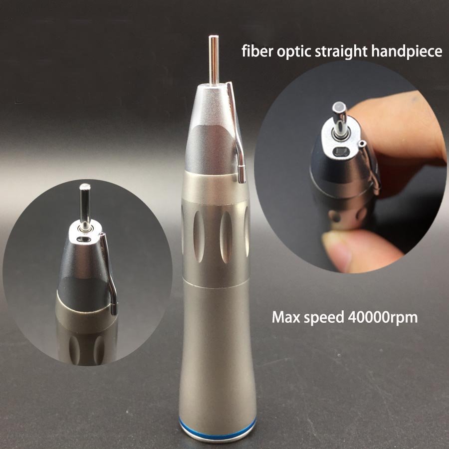 LED Dental Low Speed Handpiece with 1:1 Straight Fiber Optic External Water System