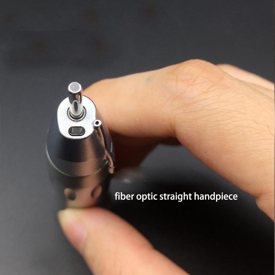 LED Dental Low Speed Handpiece with 1:1 Straight Fiber Optic External Water System