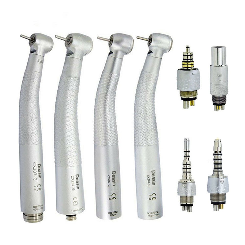 c-207-G dental handpiece Dental fibre optic LED high-speed turbine for 6-pin Roto coupler