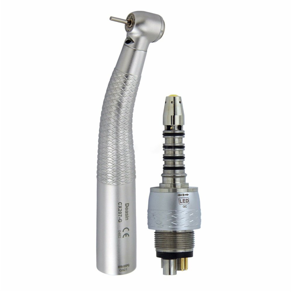 c-207-G dental handpiece Dental fibre optic LED high-speed turbine for 6-pin Roto coupler