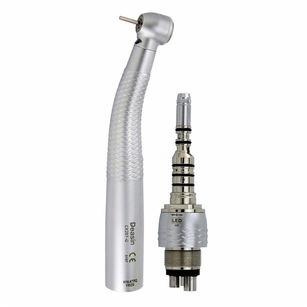 c-207-G dental handpiece Dental fibre optic LED high-speed turbine for 6-pin Roto coupler