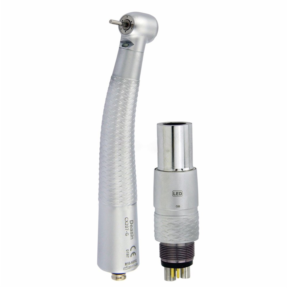 c-207-G dental handpiece Dental fibre optic LED high-speed turbine for 6-pin Roto coupler