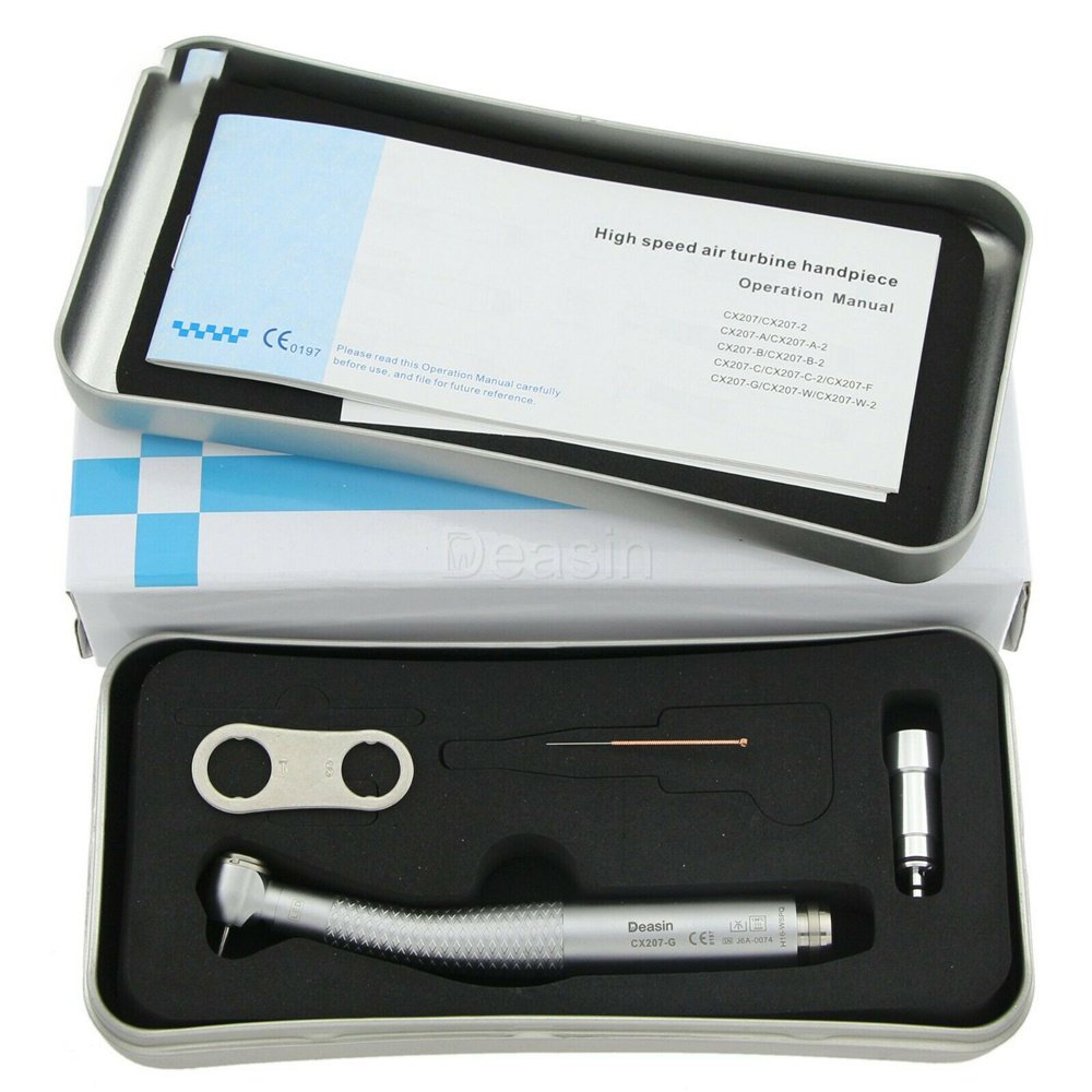 c-207-G dental handpiece Dental fibre optic LED high-speed turbine for 6-pin Roto coupler