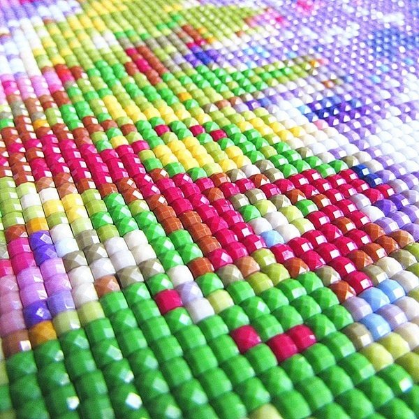 G-002 Chinese Wholesale price high quality resin diamond mosaic landscape painting