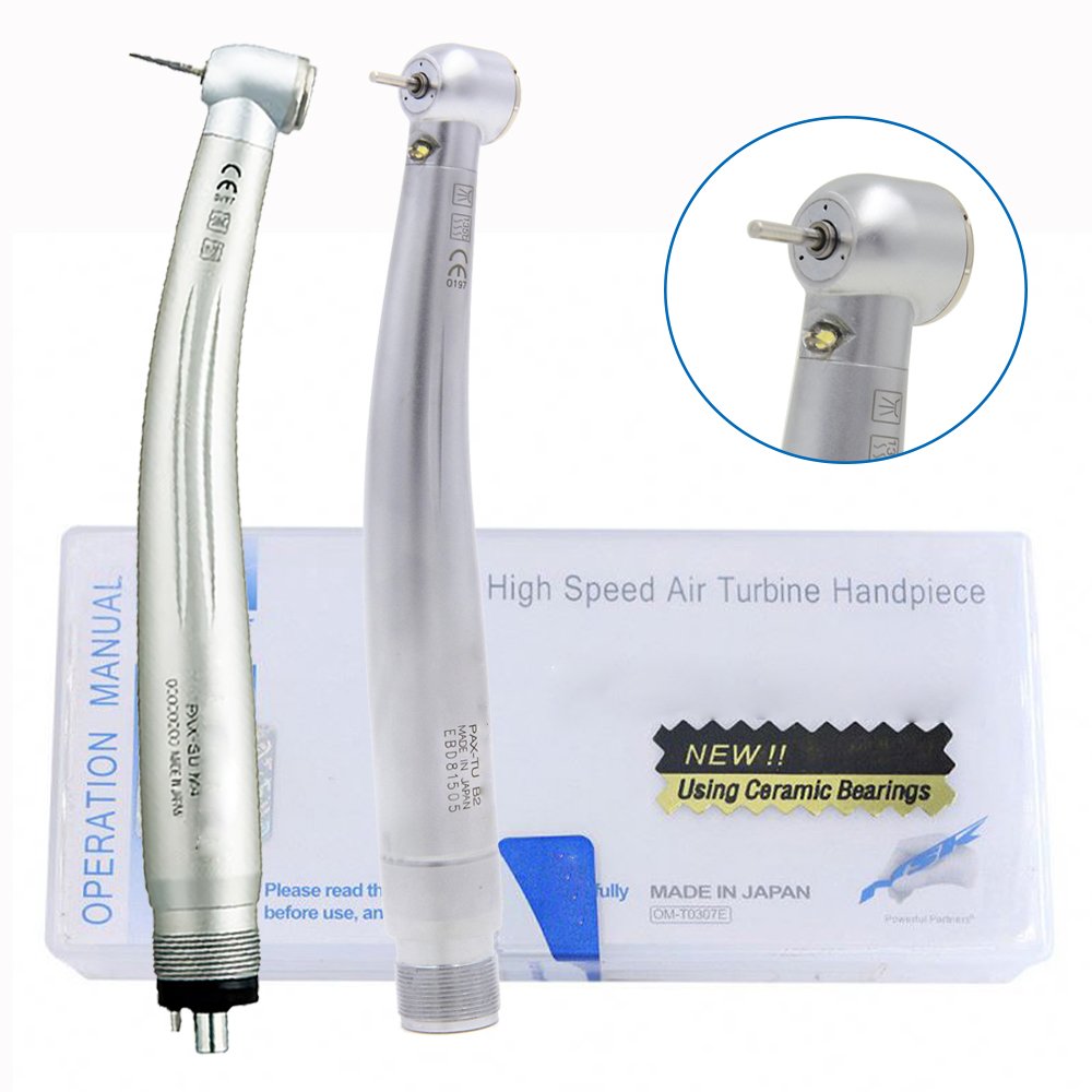 Hight Quality Dental Turbine Pana Max LED Push Button High Speed 2 hole/4 hole Air motor Handpiece Dental Equipment