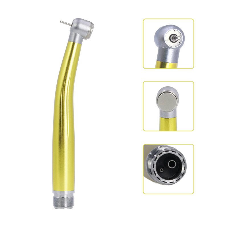 Colorful Dental Drill Handpiece Max1 High Speed Handpiece Dental Turbine 2/4 Hole Three Water Spray No LED Dentistry Product