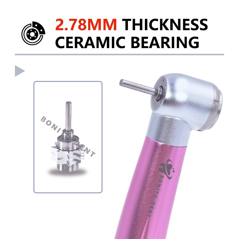 Colorful Dental Drill Handpiece Max1 High Speed Handpiece Dental Turbine 2/4 Hole Three Water Spray No LED Dentistry Product