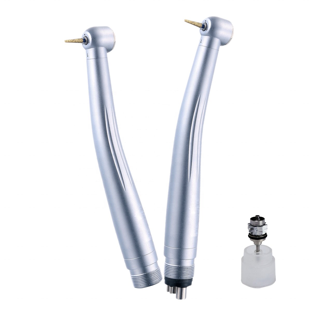 Dental external low speed handpiece set with 2 pcs high speed handpiece LED and non-LED dental student kit