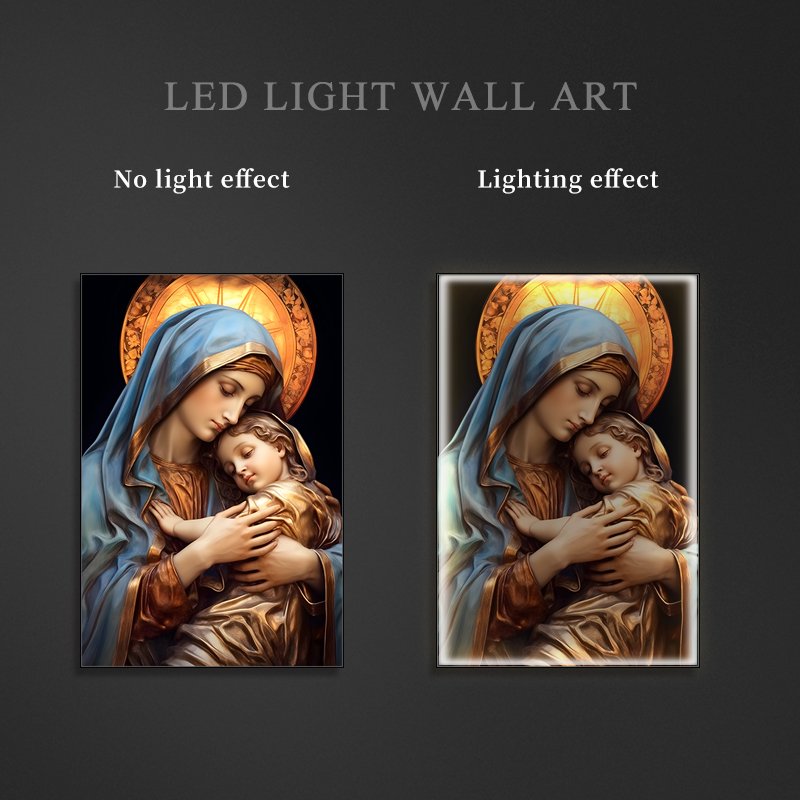 Jesus Christ Oil Painting Poster Canvas Wall Art Prints For Home Decor god picture 50x70cm framed Crystal porcelain painting
