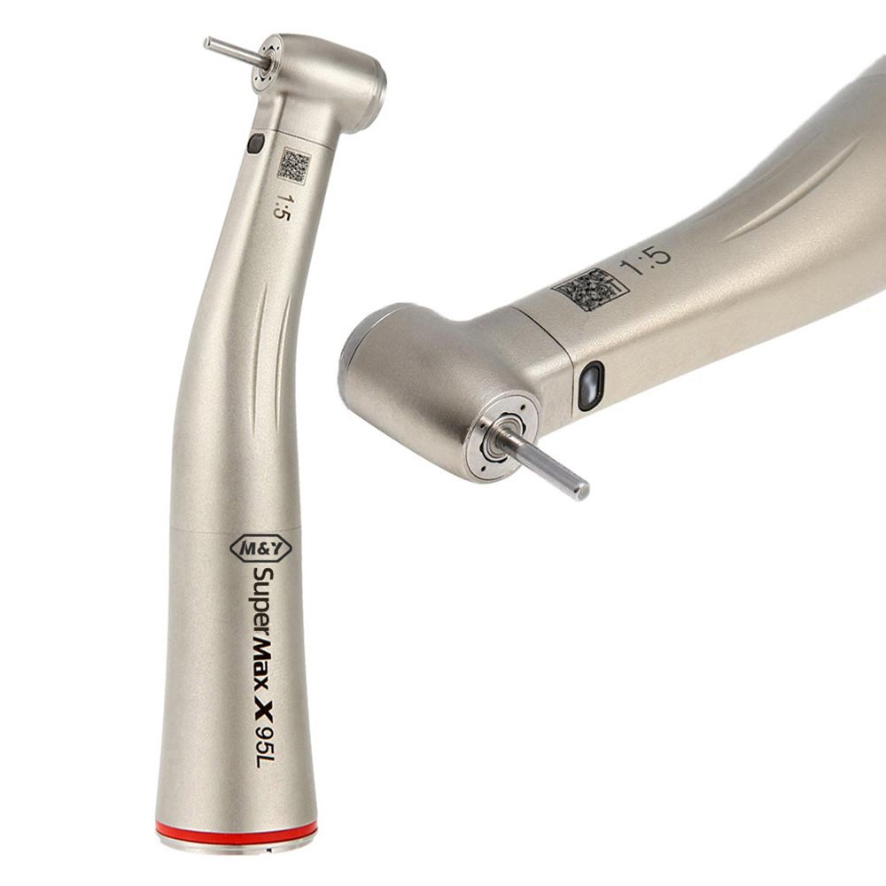 1:5 turbine push button high speed dental handpiece dental led E type fiber optic handpiece