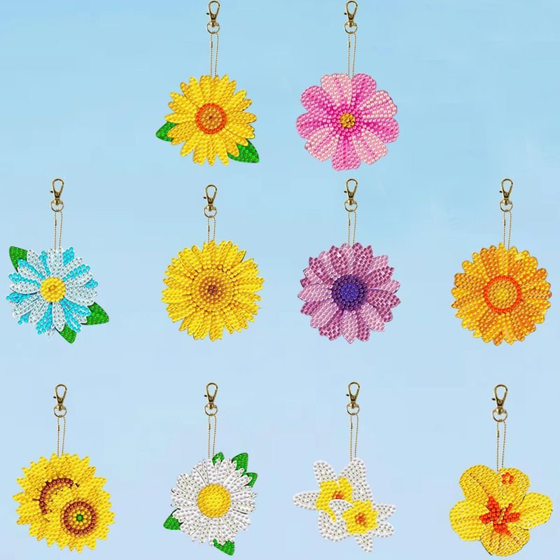 Hot wholesale diamond painting ab steine Crystal Gem Arts diy diamond painting keychain for kids