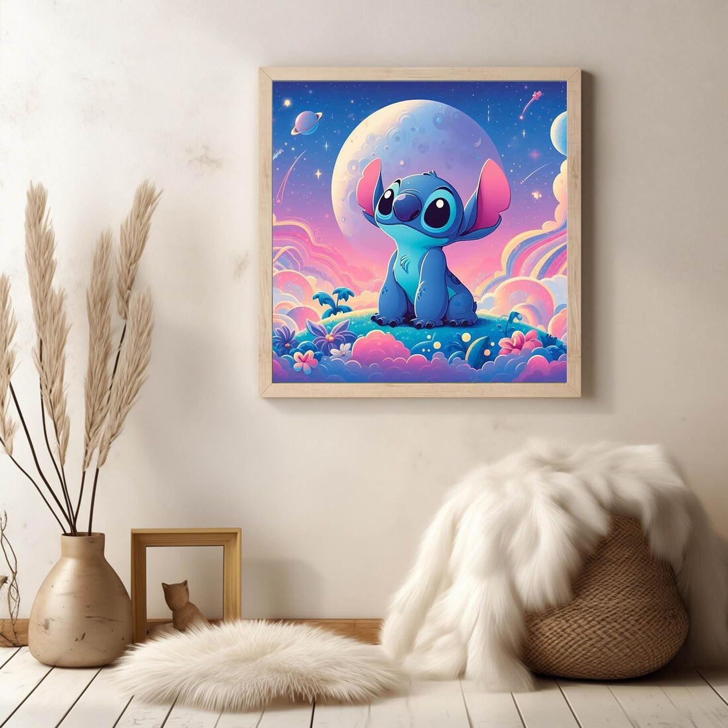 Adult Stitch Diamond Art Cartoon Cute Stitch Drawing Full Round Diamond Art Drawing DIY Home paintings and wall arts sexy