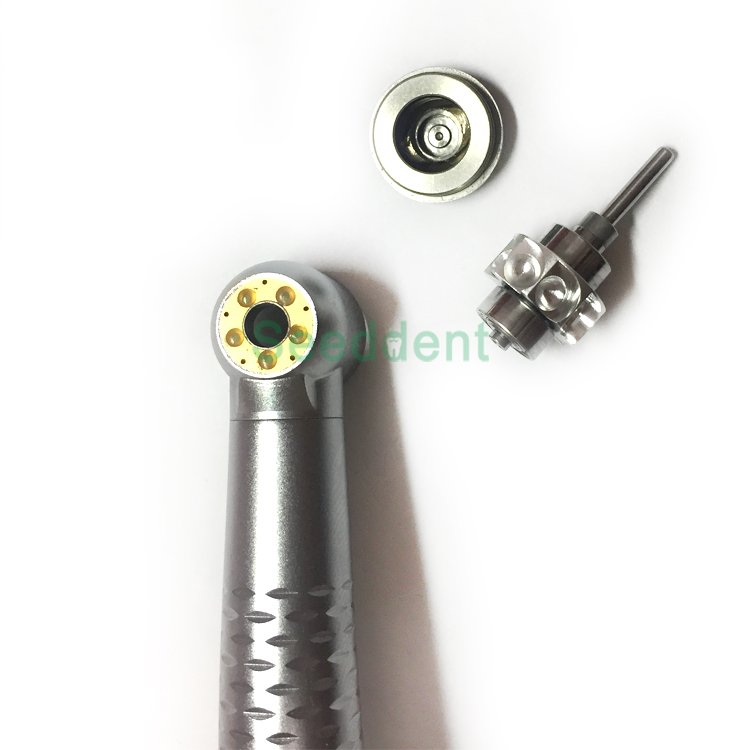 5 LED Shadowless Light High Speed Dental Handpiece with 5 Water Spray / LED E-generator High Speed Handpiece